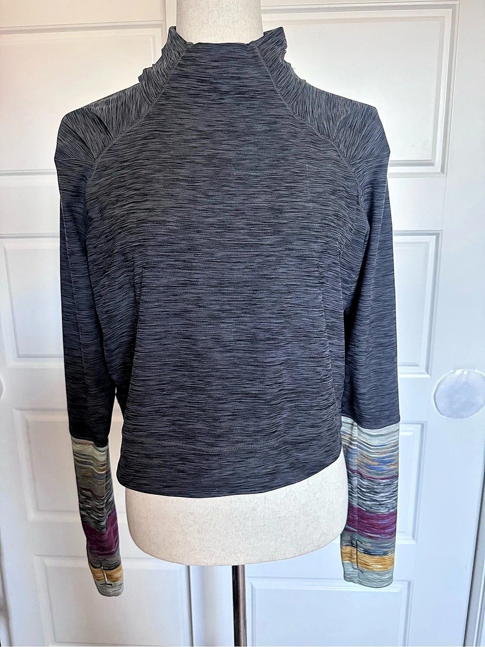 prAna Zawn Top Women's Long Sleeve Top Black & Multicolor Medium